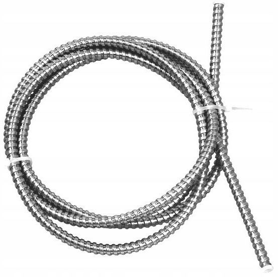 MC T7 PANCERZ PESZEL OSŁONA PRZEWODU KABLA STAL NIERDZEWNA 2M ALARMTECH