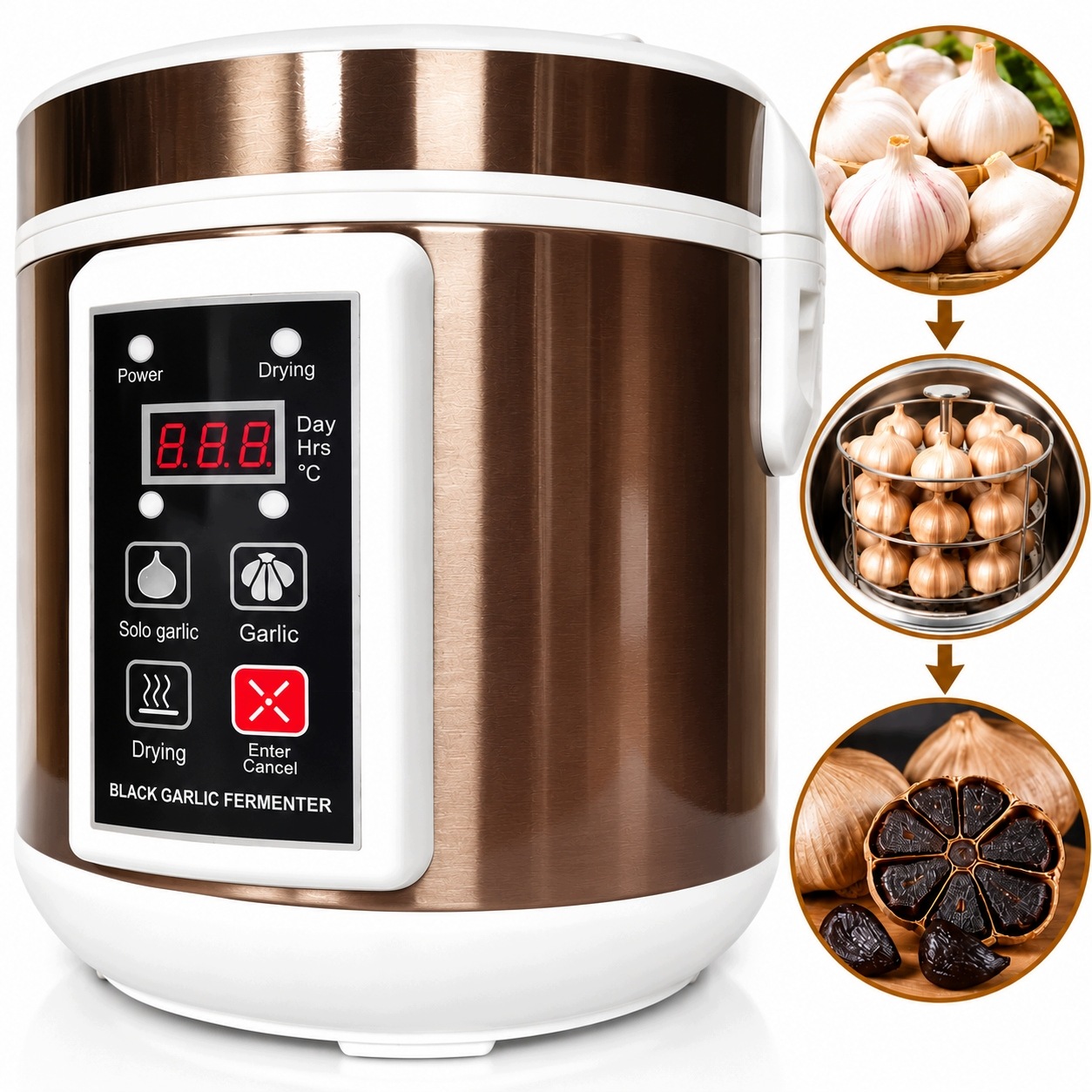 Fermentátor na černý česnek 5L Multifunkční automatický stroj