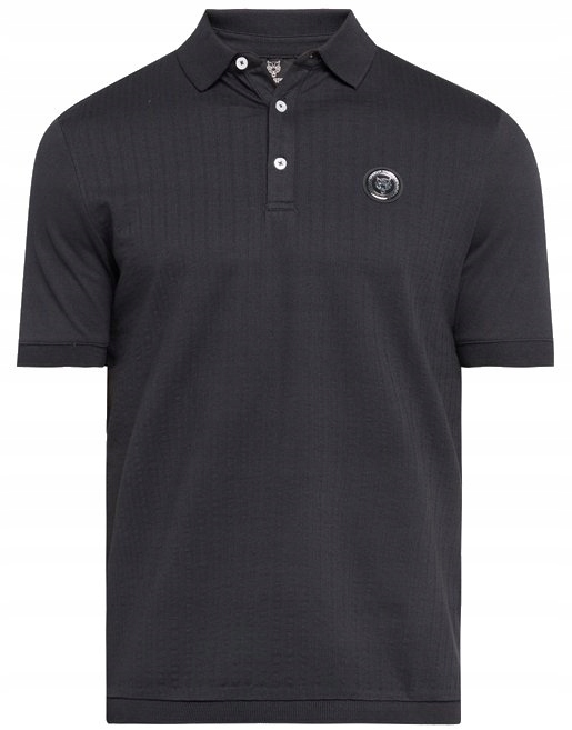 Koszulka sportowa PLEIN SPORT męski t-shirt polo z krótkim rękawem r. S