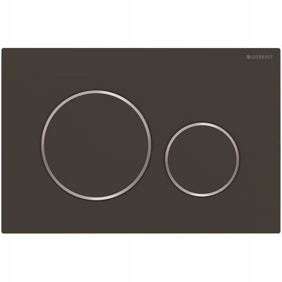 Tlačidlo na Wc UP320 Geberit Sigma20 čierna matná s chrómom 115.882.14.1