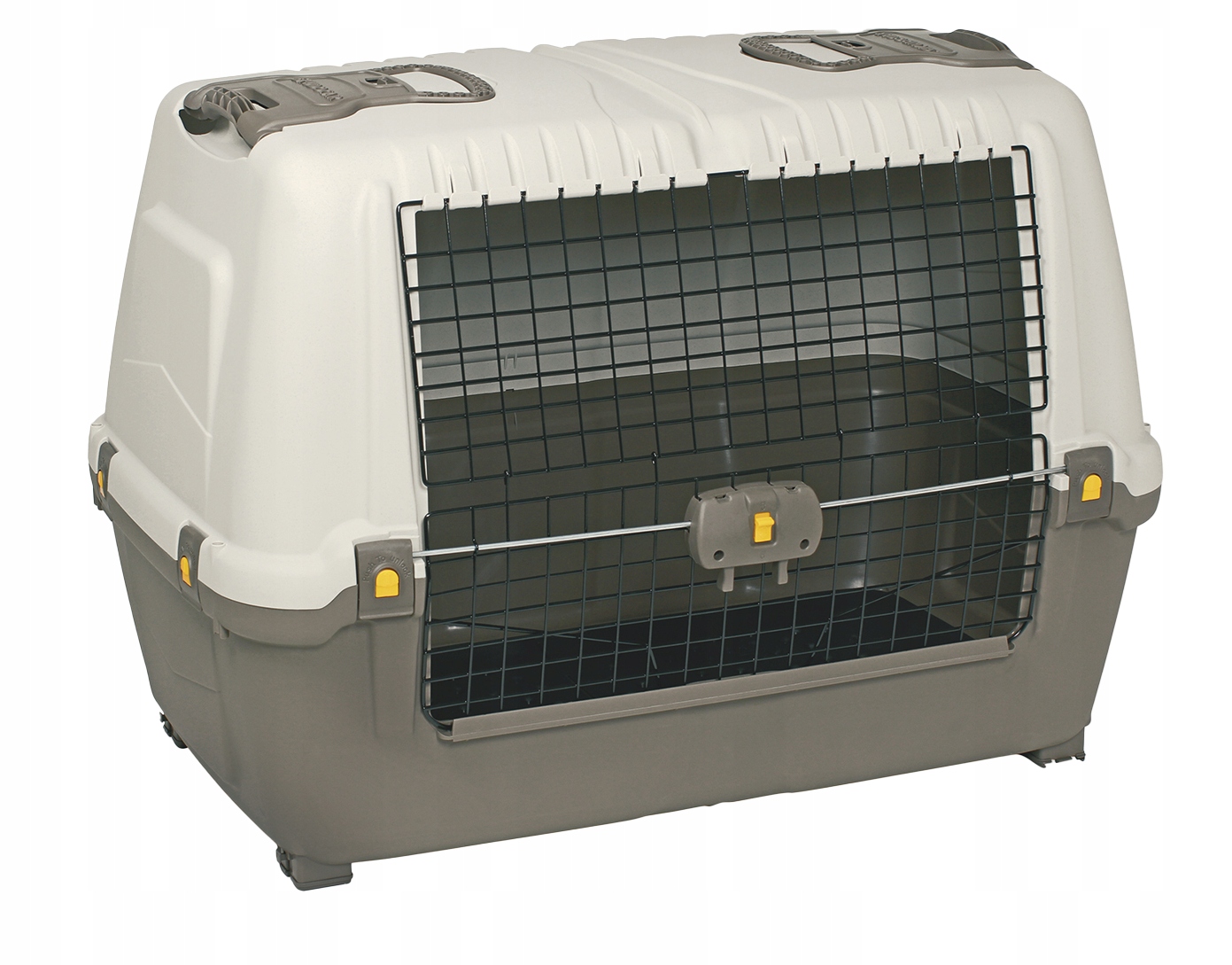 Transporter dla psa do samochodu duży brązowy 35kg Skudo CAR90 89x51x60cm