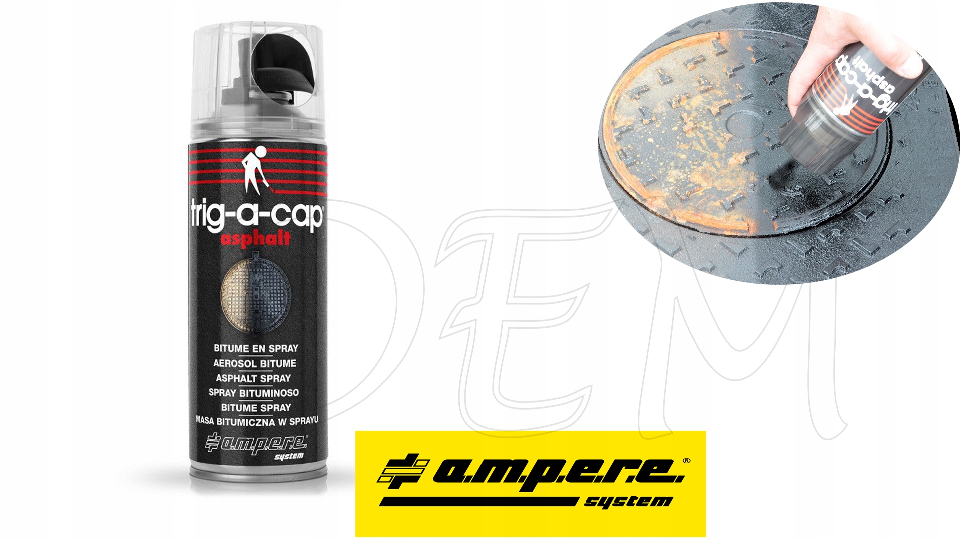 Skuteczna Izolacja Masa Bitumiczna W Sprayu "trig-a-cap Asphalt 400 ml