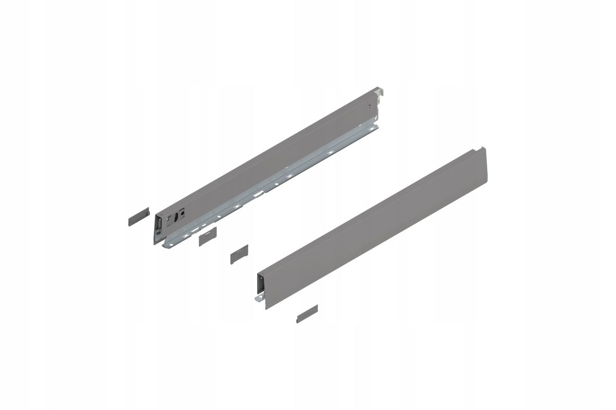 Blum 470N5502S Bok Merivobox výška N 68.5 mm, 550 mm, šedá matná barva