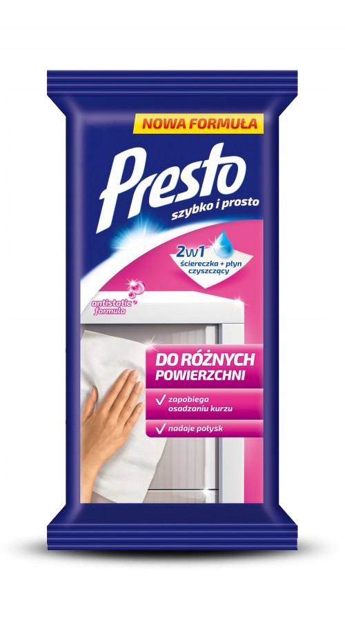 

Presto Chusteczki Do Różnych Powierzchni 55 Szt