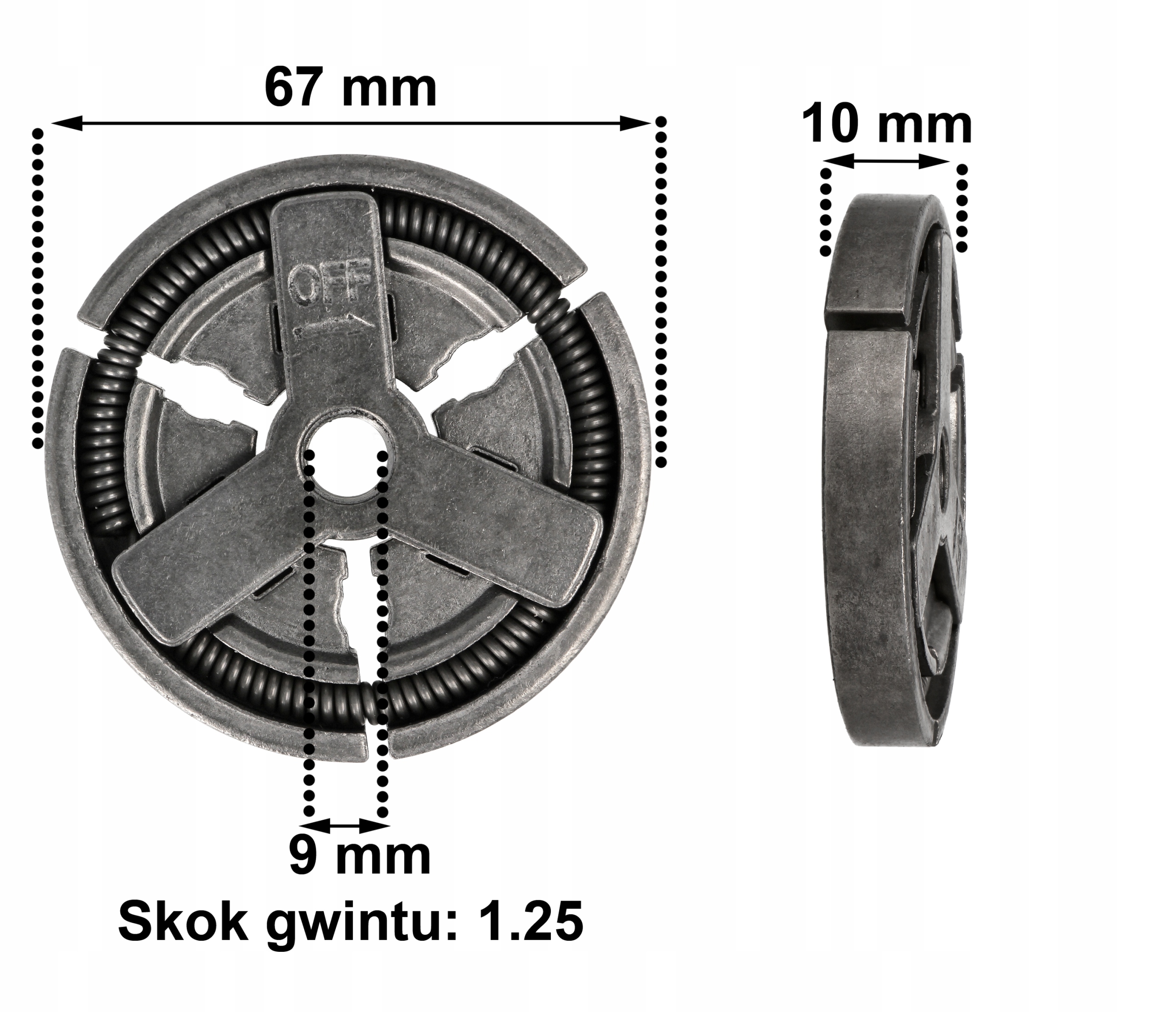CZĘŚCI DO PIŁY KOSZ BĘBEN Z ZĘBATKĄ PŁYWAJĄCĄ SPRZĘGŁO PIŁA SPALINOWA 5200 Marka LSP