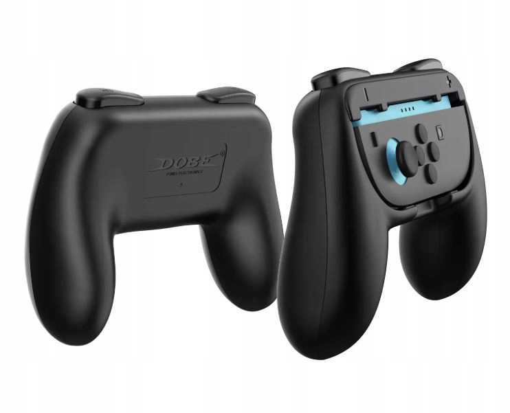 2x DOBE Uchwyt Handgrip do Joy-Con Nintendo Switch 2 NS2 SW2 Czarny Zestaw