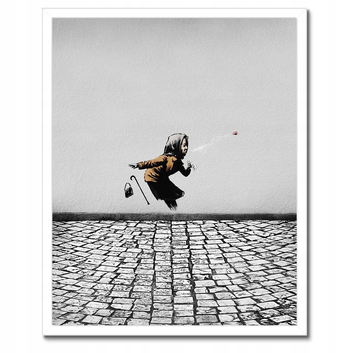 Plakáty v rámu 40x50 Banksy Kýchající babička