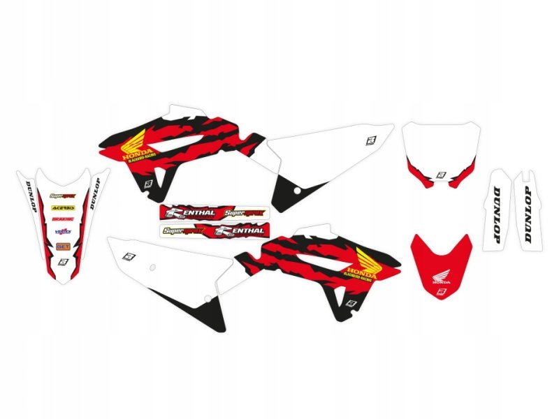 Sada Nálepiek (okleina) Honda Crf 250 22-23, Crf 450 21-23 Retro 2