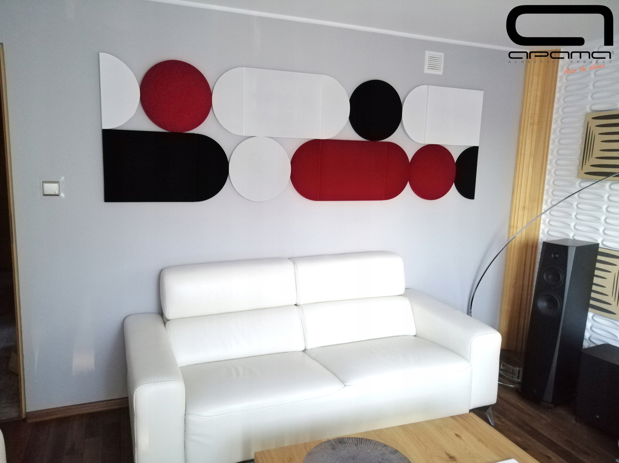 ZESTAW paneli akustycznych ściennych dekoracyjnych APAMA DECOR 3cm kolory Producent Apama