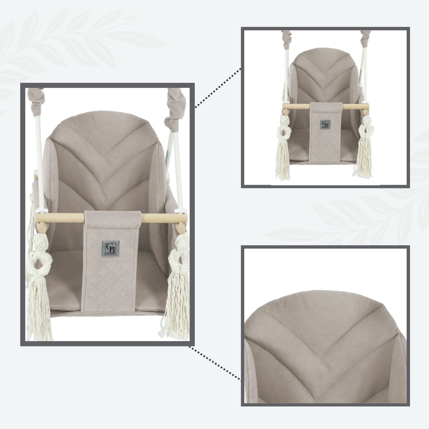 HUŚTAWKA DLA DZIECI DO DOMU REGULOWANA PRODUCENT CERTYFIKAT - CE Marka GodBless