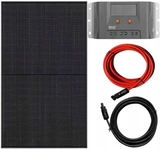 Panel Słoneczny Zestaw Solarny 405w + Regulator MPPT do ładowania aku