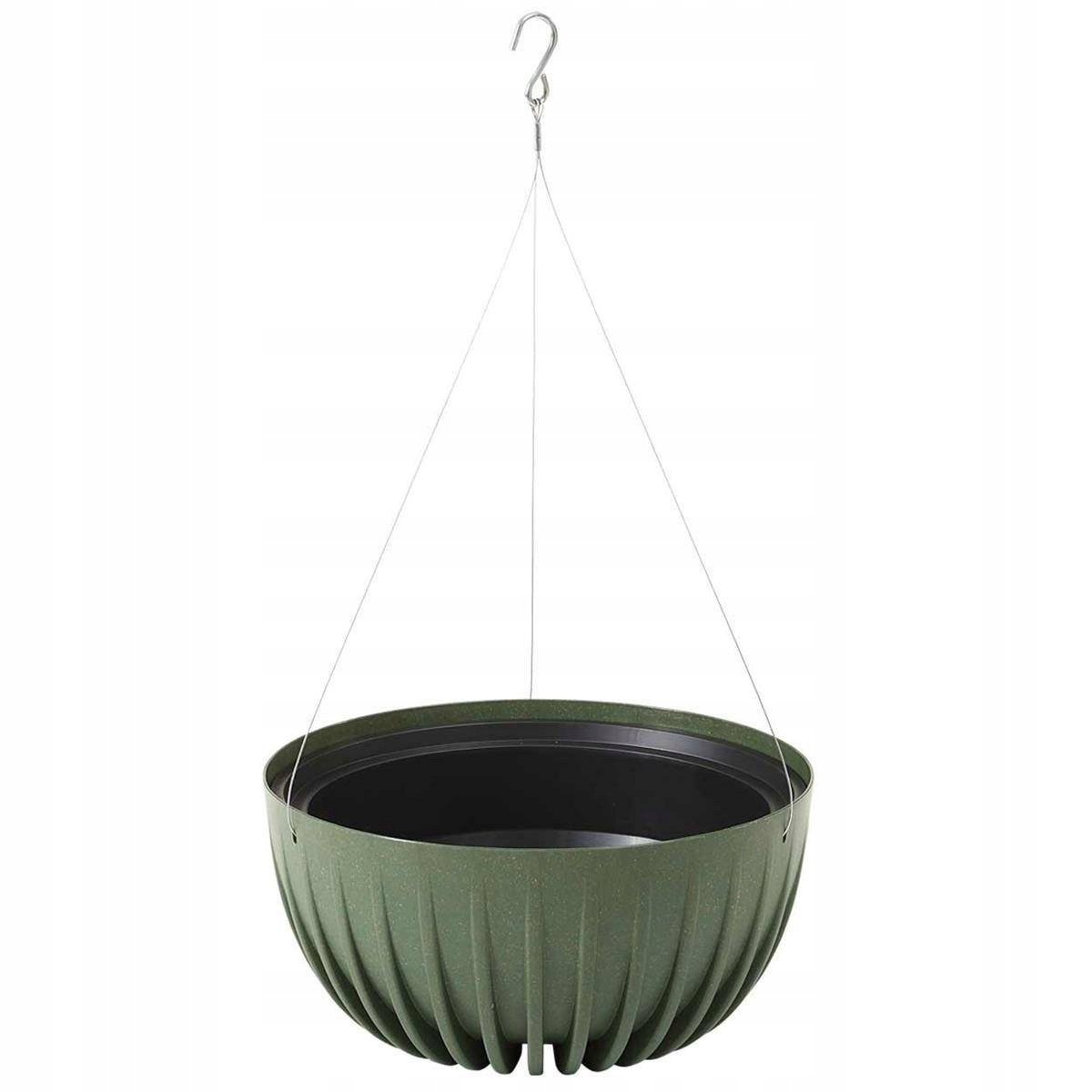 

Donica Eco Wood Zielona wisząca 30xh16 cm Koszyk