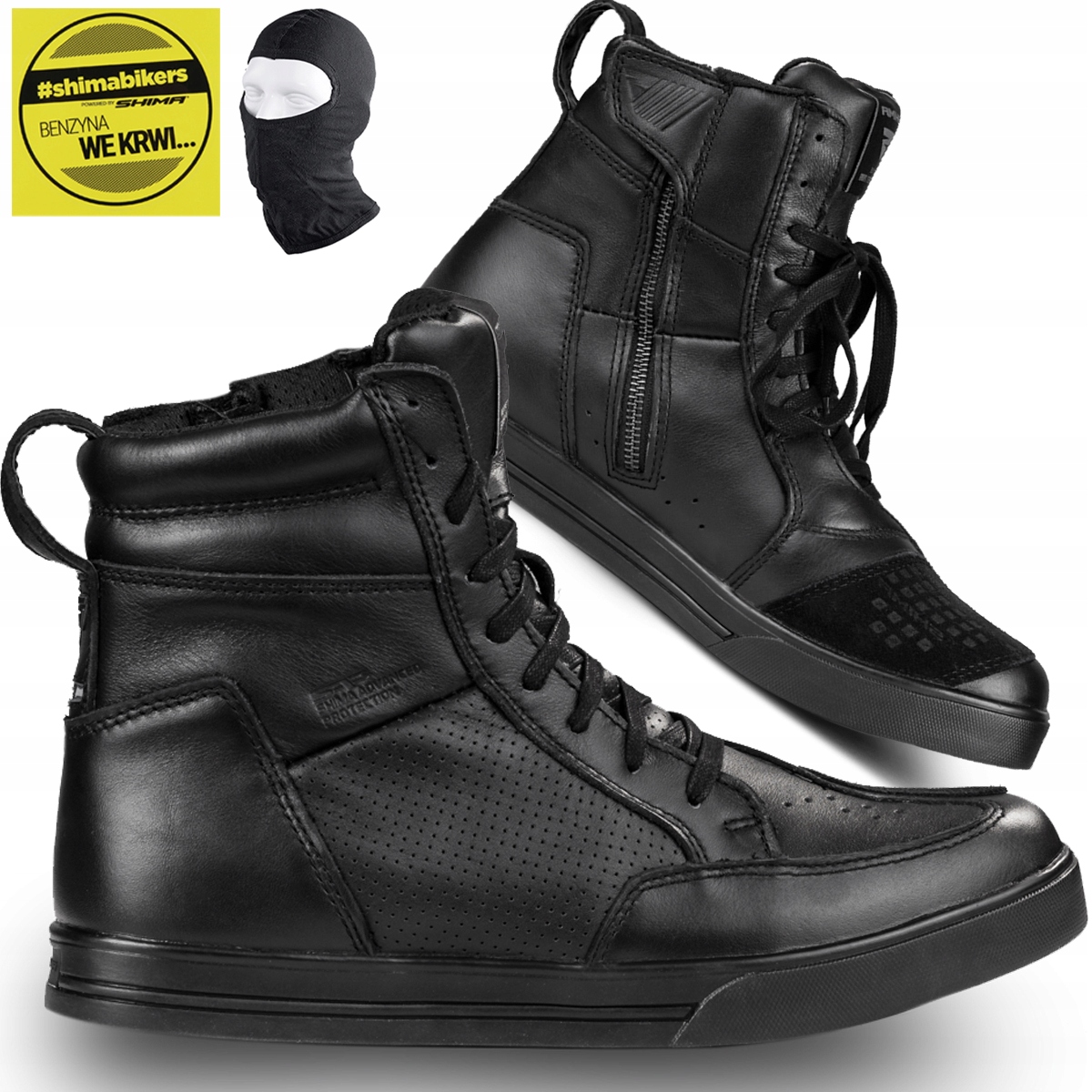 Motocyklové Topánky Shima Blake Black Krátke Pánske Tenisky Darčeky