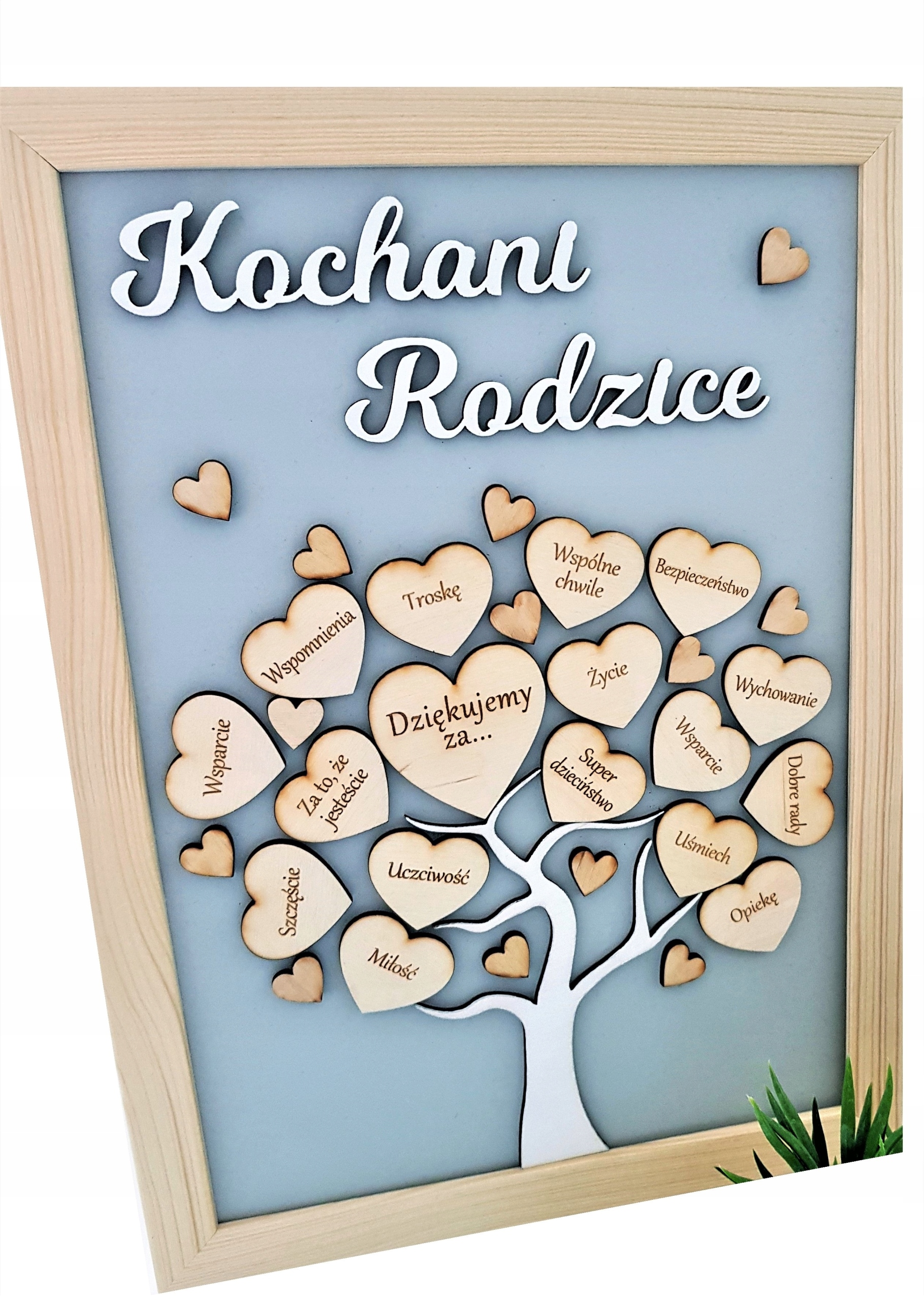 

Podziękowanie Dla Rodziców I Chrzestnych 3D Grawer