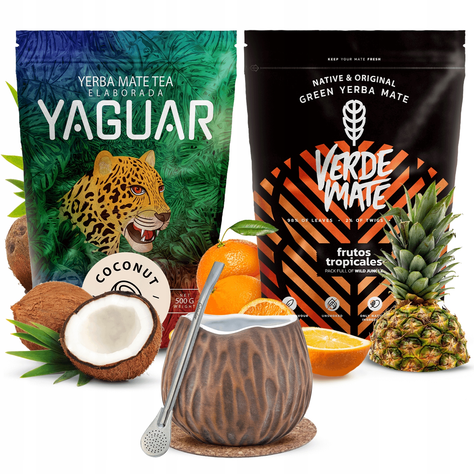 Yerba Verde Mate Green Frutos Coconut 1kg