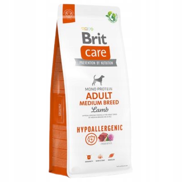 Levně Brit Care Adult Medium Breed Krmivo pro psy 12kg Hypoallergenic Jehněčí