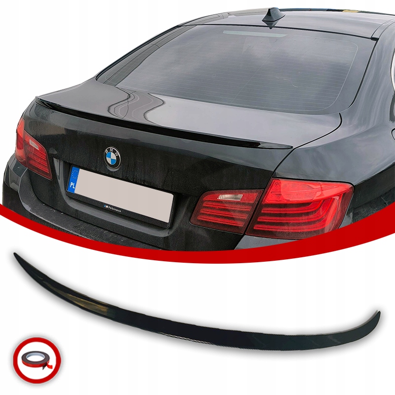 Zadní Krytka Spoileru Bmw F10 M5 Vzhled Černý Lesk
