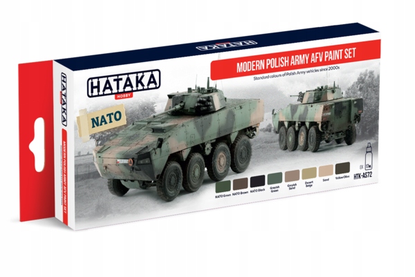 Hataka AS72 Modern Polish Army Afv paint set