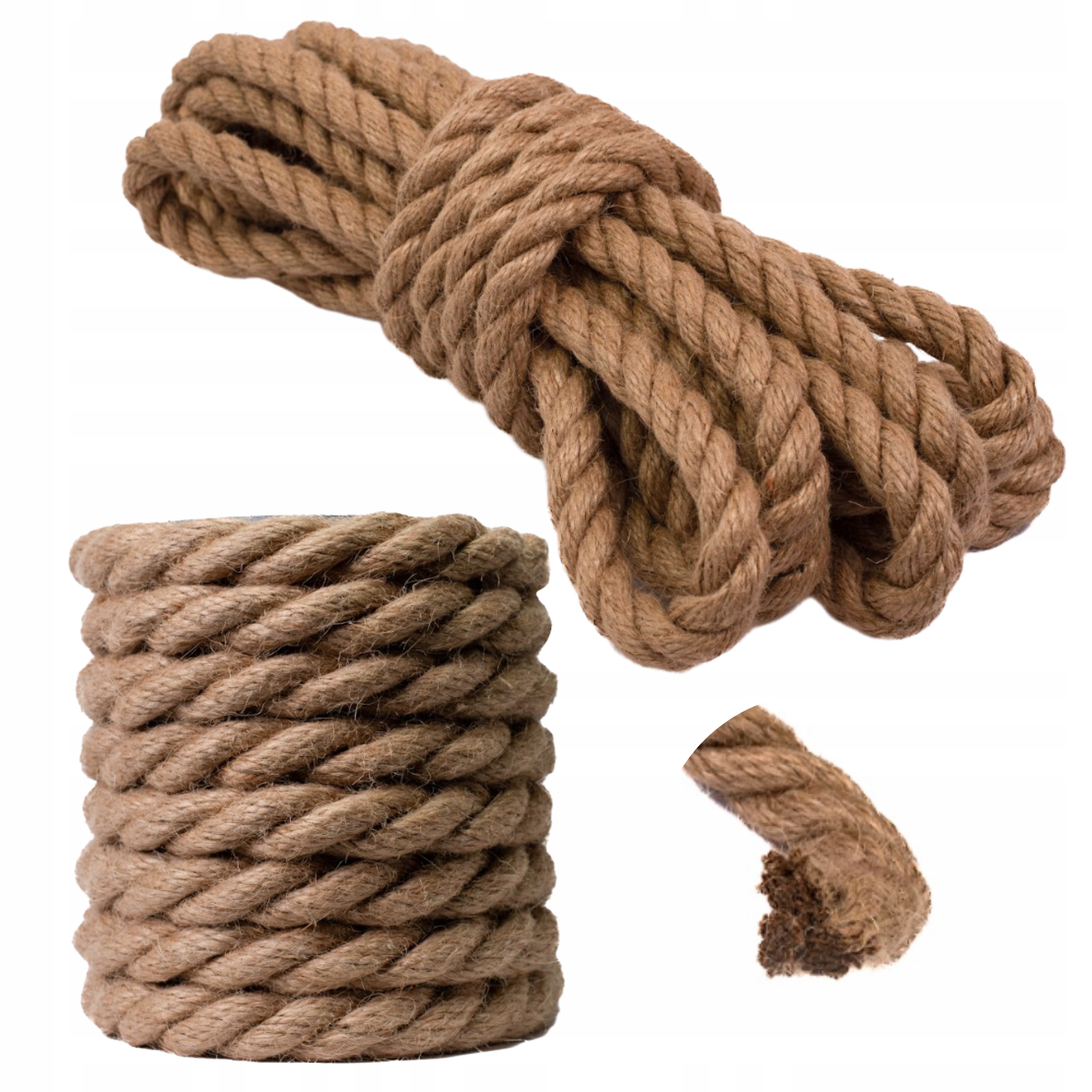 Jutová Linka Ozdobná námornícka šnúra na škrabadlo 16 mm 100 m