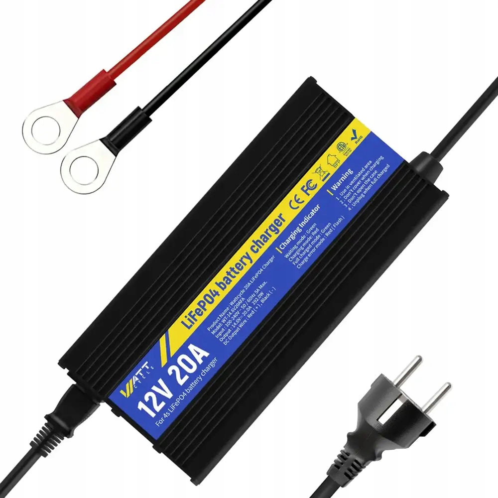 Nabíječka Akumulátorů LiFePO4 14,6V 20A, Rychlé A Bezpečné Nabíjení