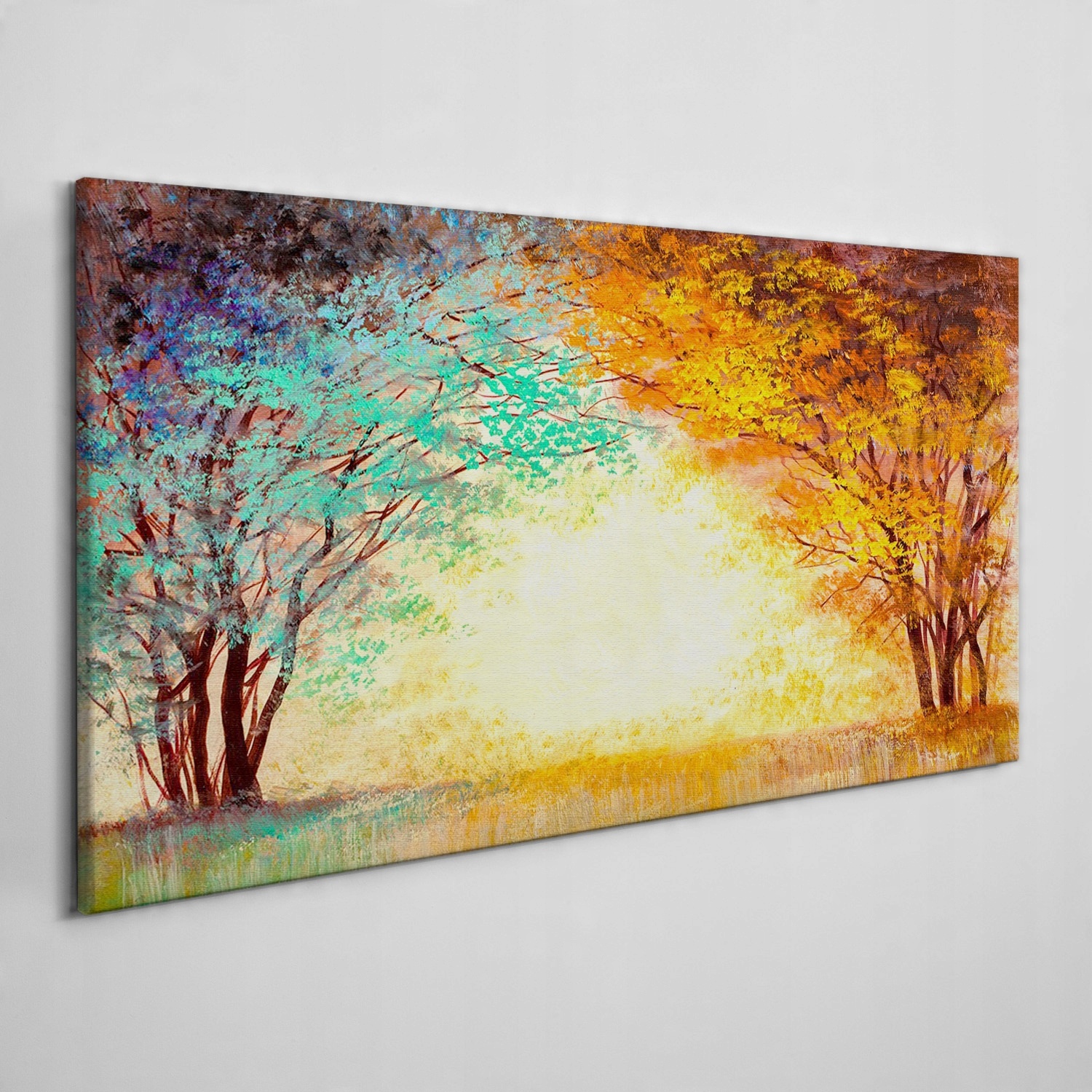 

Nowoczesny obraz na płótnie Las liście 120x60 cm