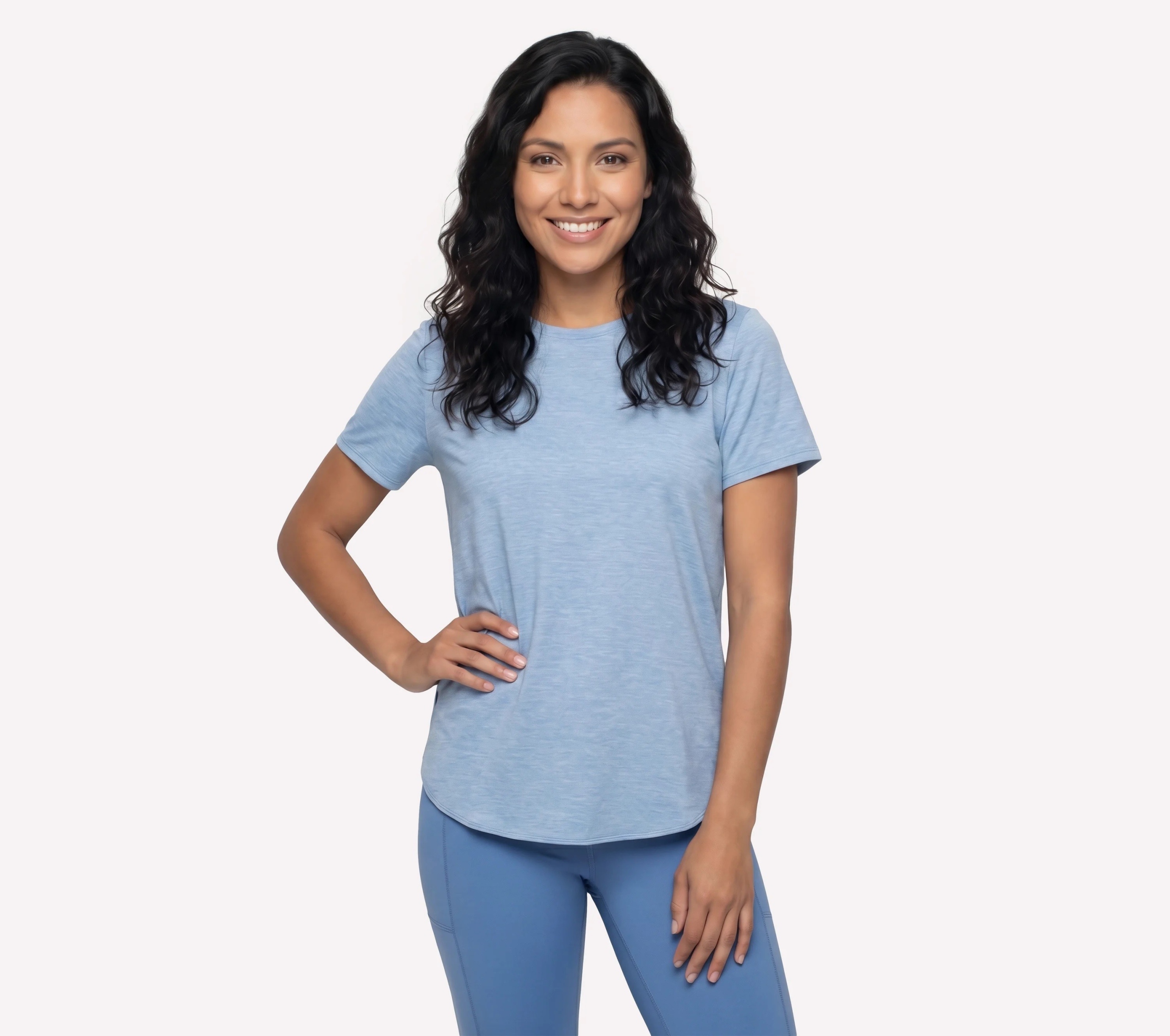Tričko Skechers Go Dri Swift Tunic Tee modré TS105 Blmv