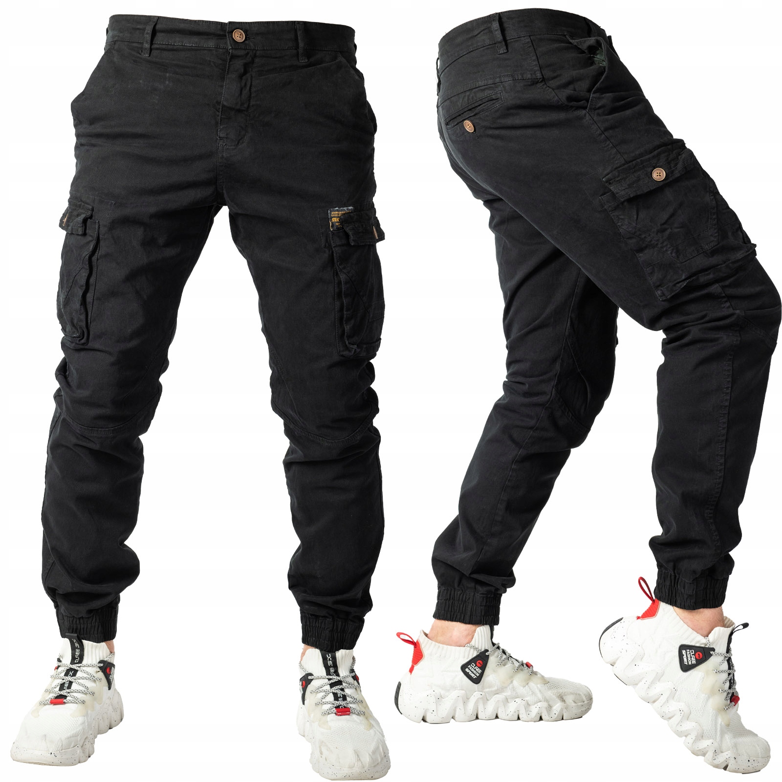 Pánské kalhoty Joggery kapsáče Černé Eriol vel. 29