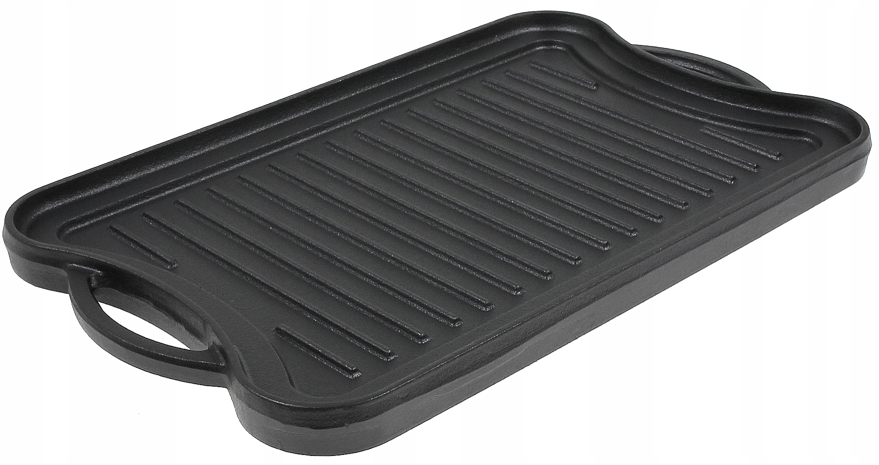 Płyta ŻELIWNA Grillowa na OGNISKO Grilla Patelnia Grill Dwustronna 51x26 cm Producent Rossner austria
