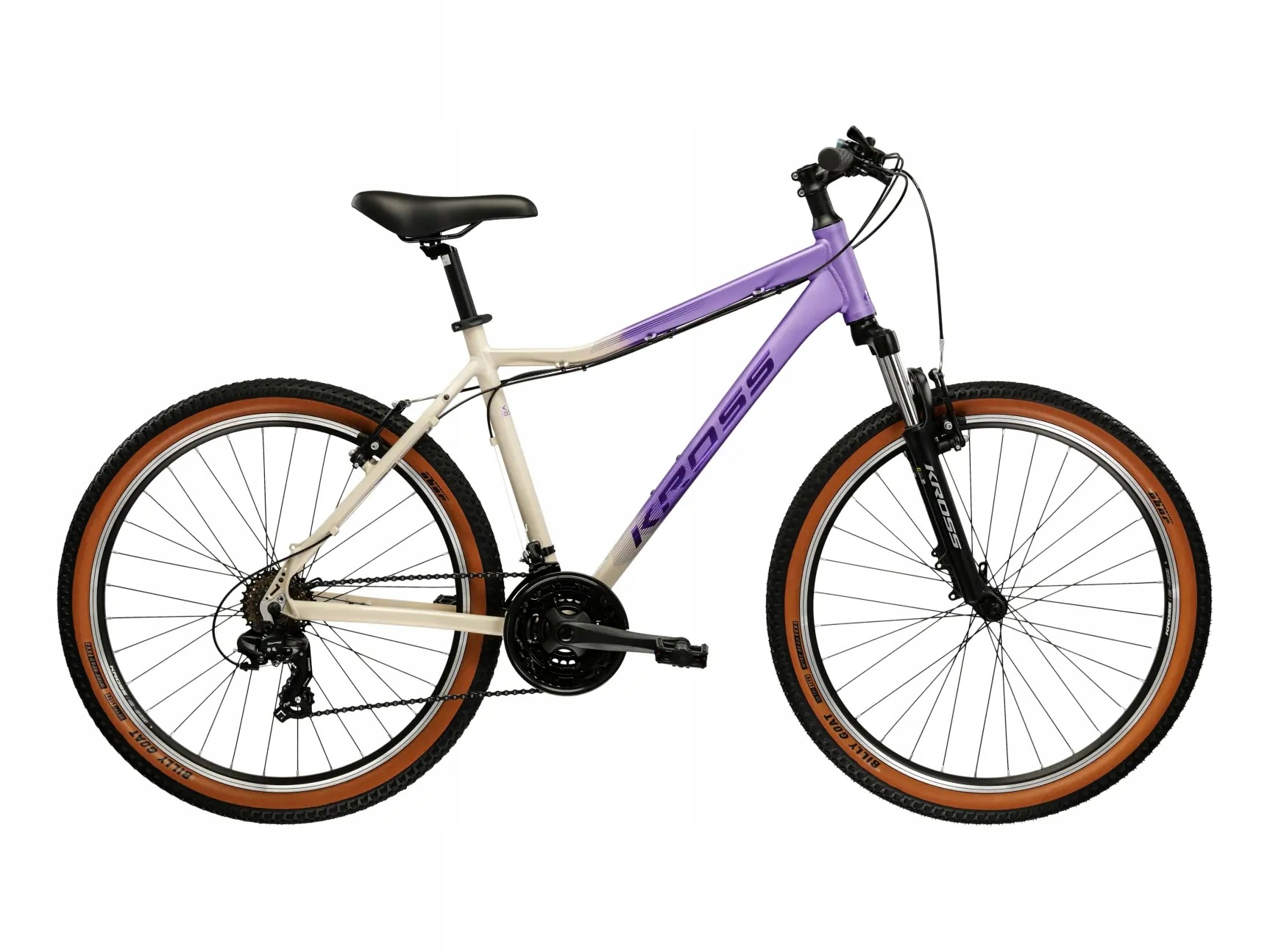 Kross Lea X100 Damski Koło 26'' rozmiar ramy Xs fioletowy/beżowy