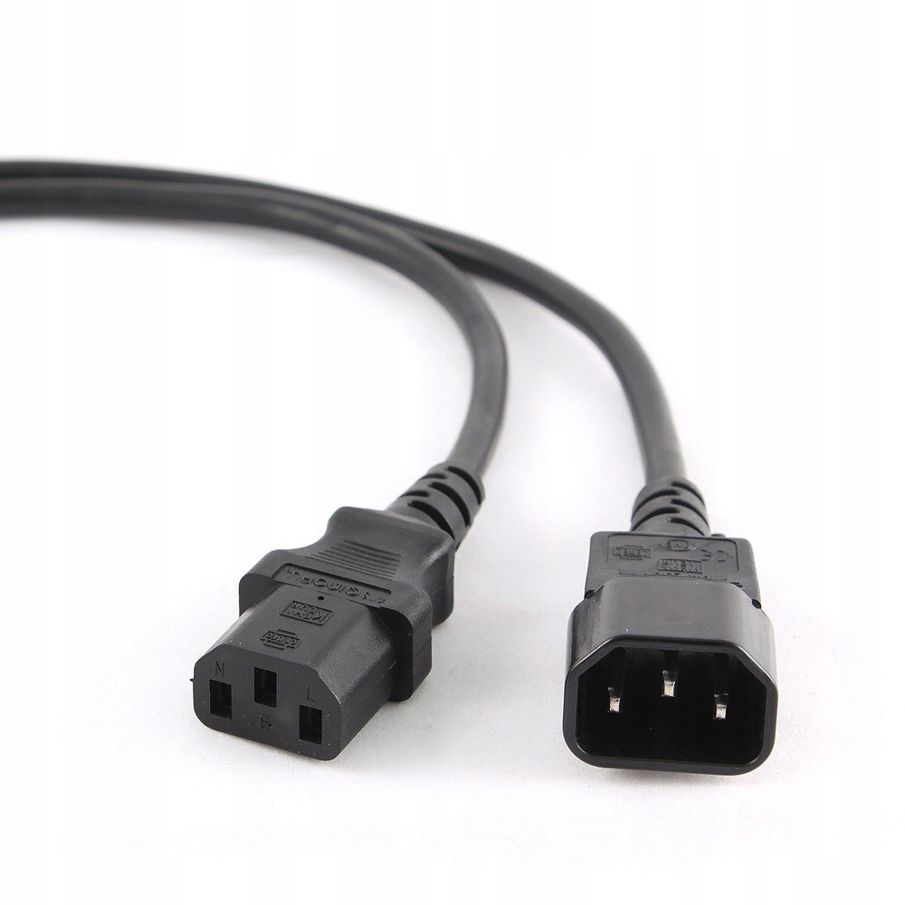 Kabel zasilający, przedłużający Iec 320 C13/C14 Gembird PC-189 (1,8 m)