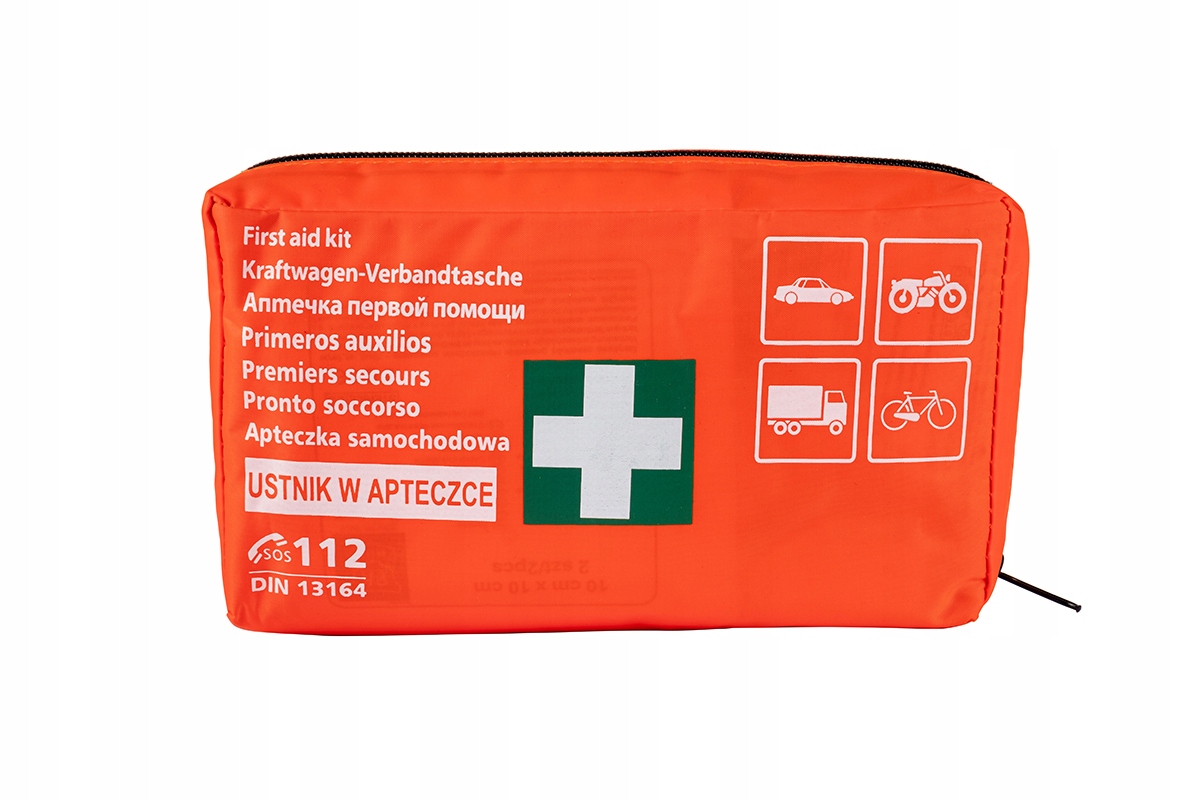 Apteczka Samochodowa pierwszej pomocy Pk-mot Din 13164 Plus Europa Ce