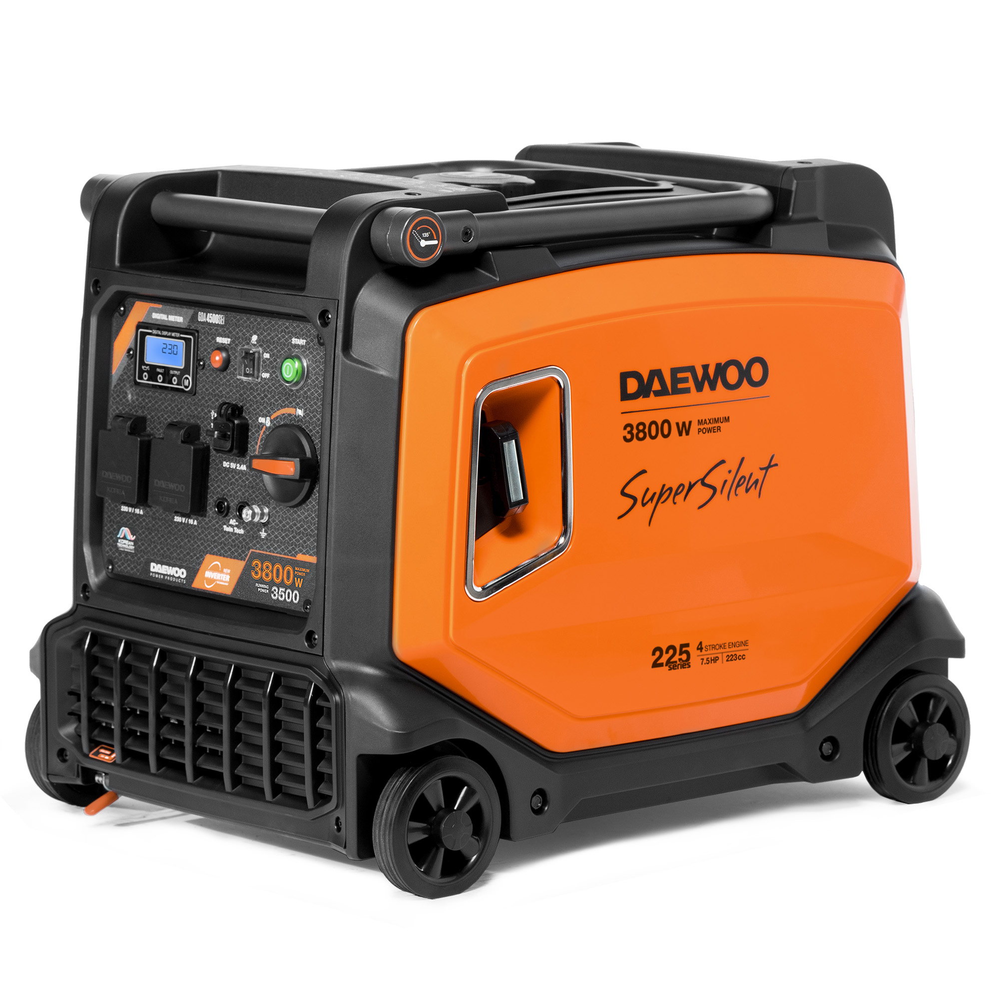 Agregat prądotwórczy inwertorowy Daewoo Gda 4500SEi 3800 W E-rozruch