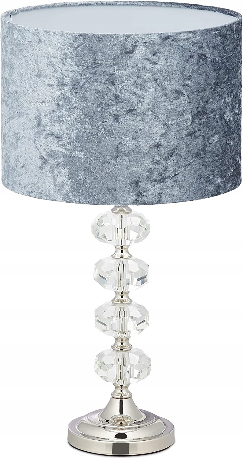Stolová lampa Relaxdays šedá strieborná 40 W