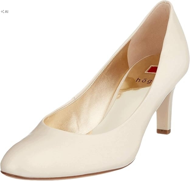 Högl Ecru Kožené Lodičky Elegantní Hladké Lodičky 40 6OA