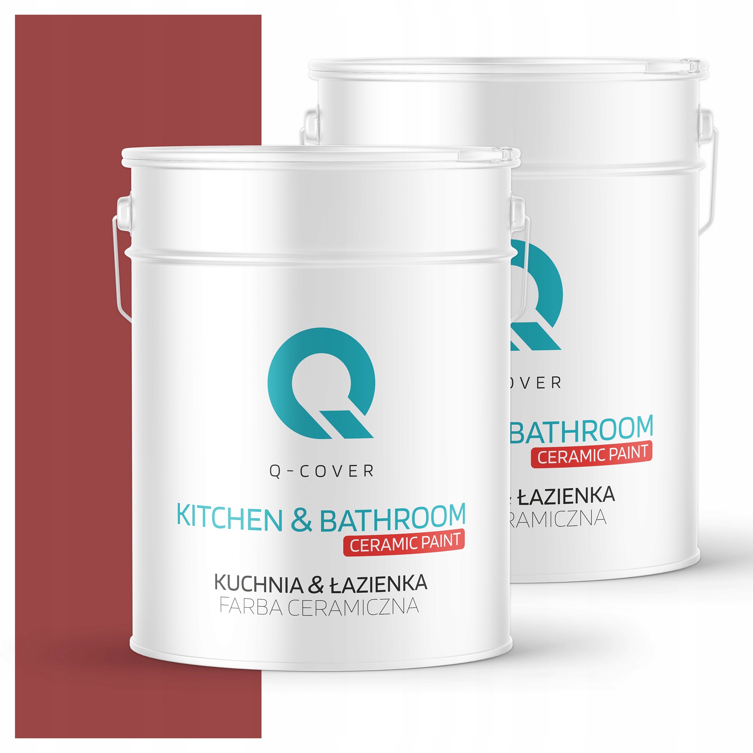 Farba do kuchyne a kúpeľne Umývateľná 10L Hlboká matná Červená Tmavá H3412