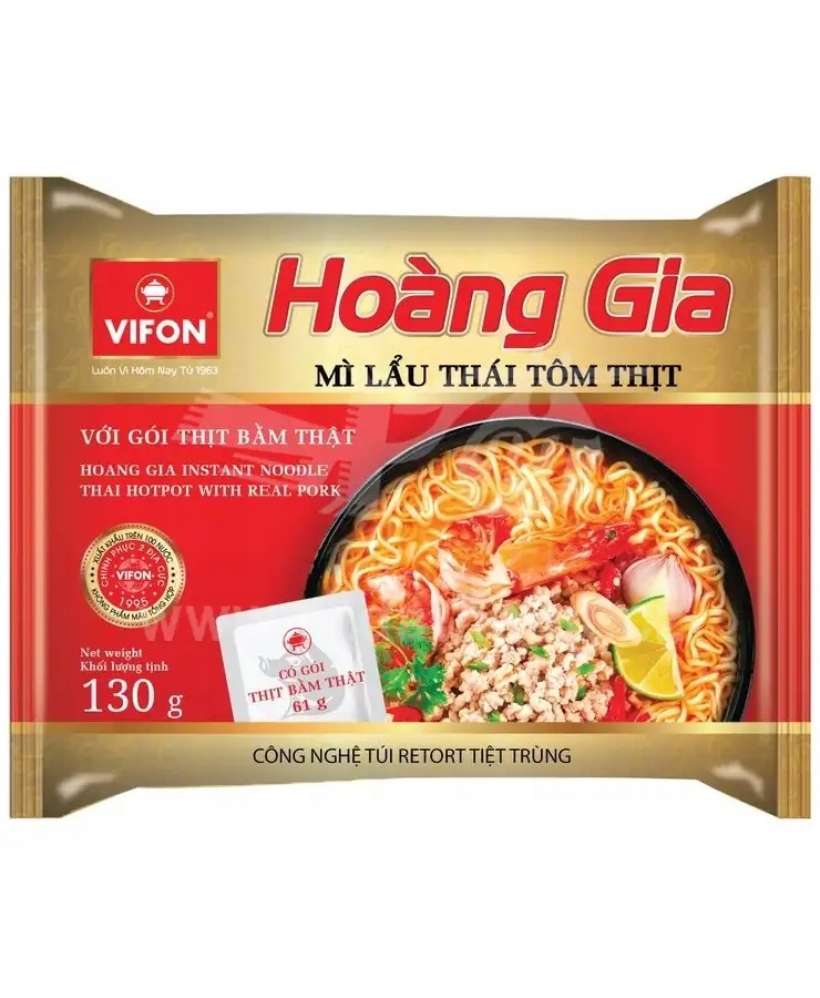 Levně Hoang Gia Inst. nudle Thajský Hot pot "Lau Thai tom thit" 130g
