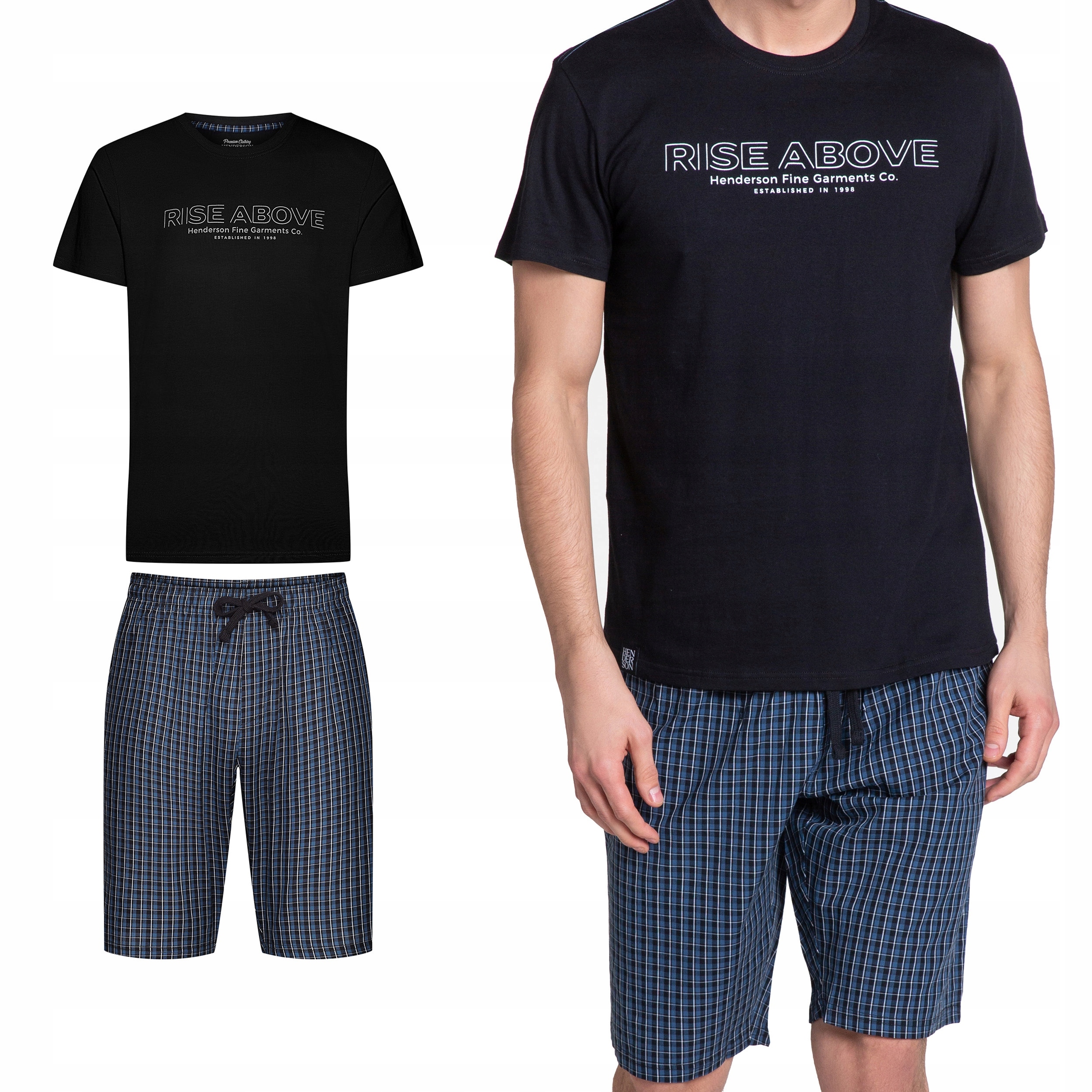 Pánské pyžamo Henderson Dojo 100% bavlna 38883-99X velikost vel. R XL