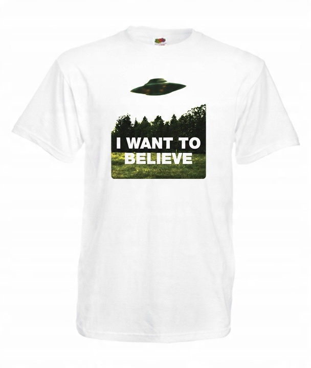 

XXXL Koszulka Męska Z Archiwum X I Want To Believe