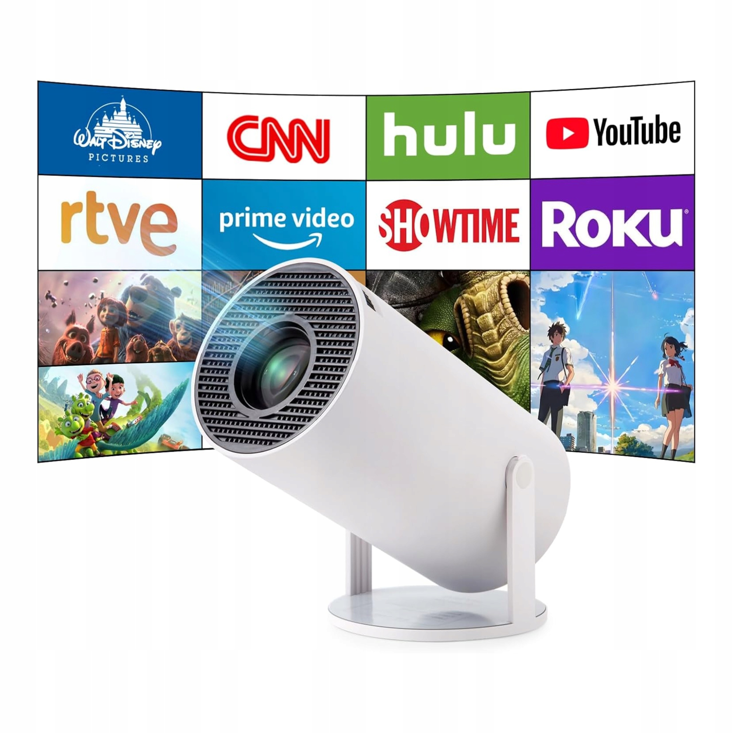 Projektor Mini 4K Cawevon HY300 Smart Android 11 Wi-Fi 6 Bluetooth 5