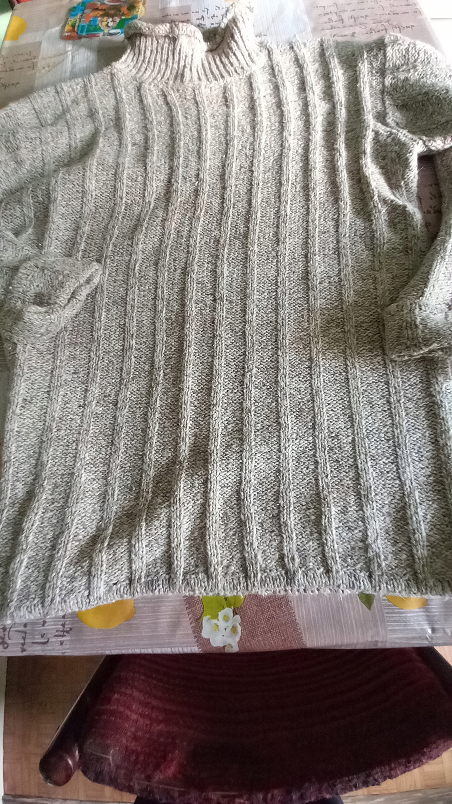 Trader sweterek gruby roz 44