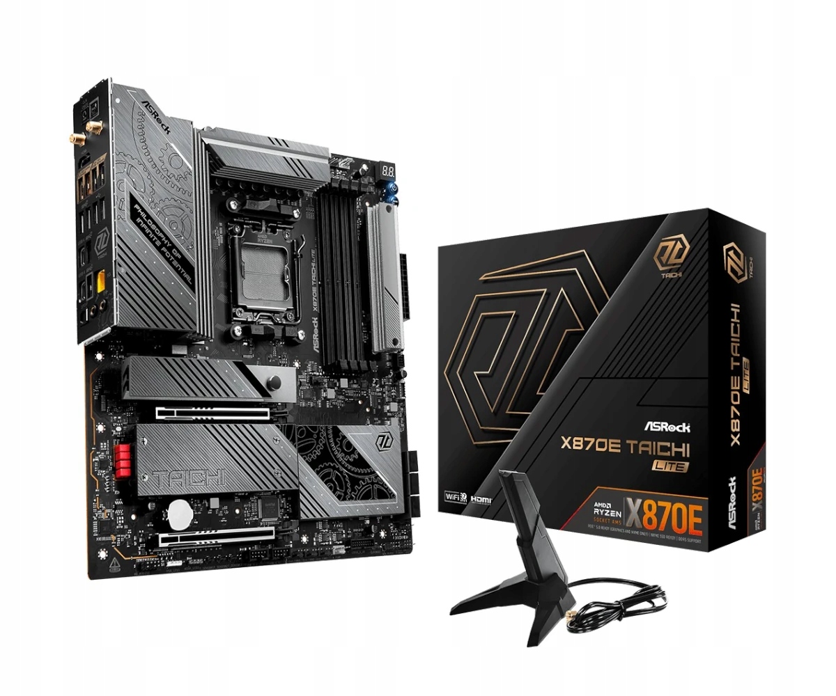 Płyta główna ASRock X870E Taichi Lite Wi-Fi E-atx AM5 4xDDR5 PCIe 5.0 USB4