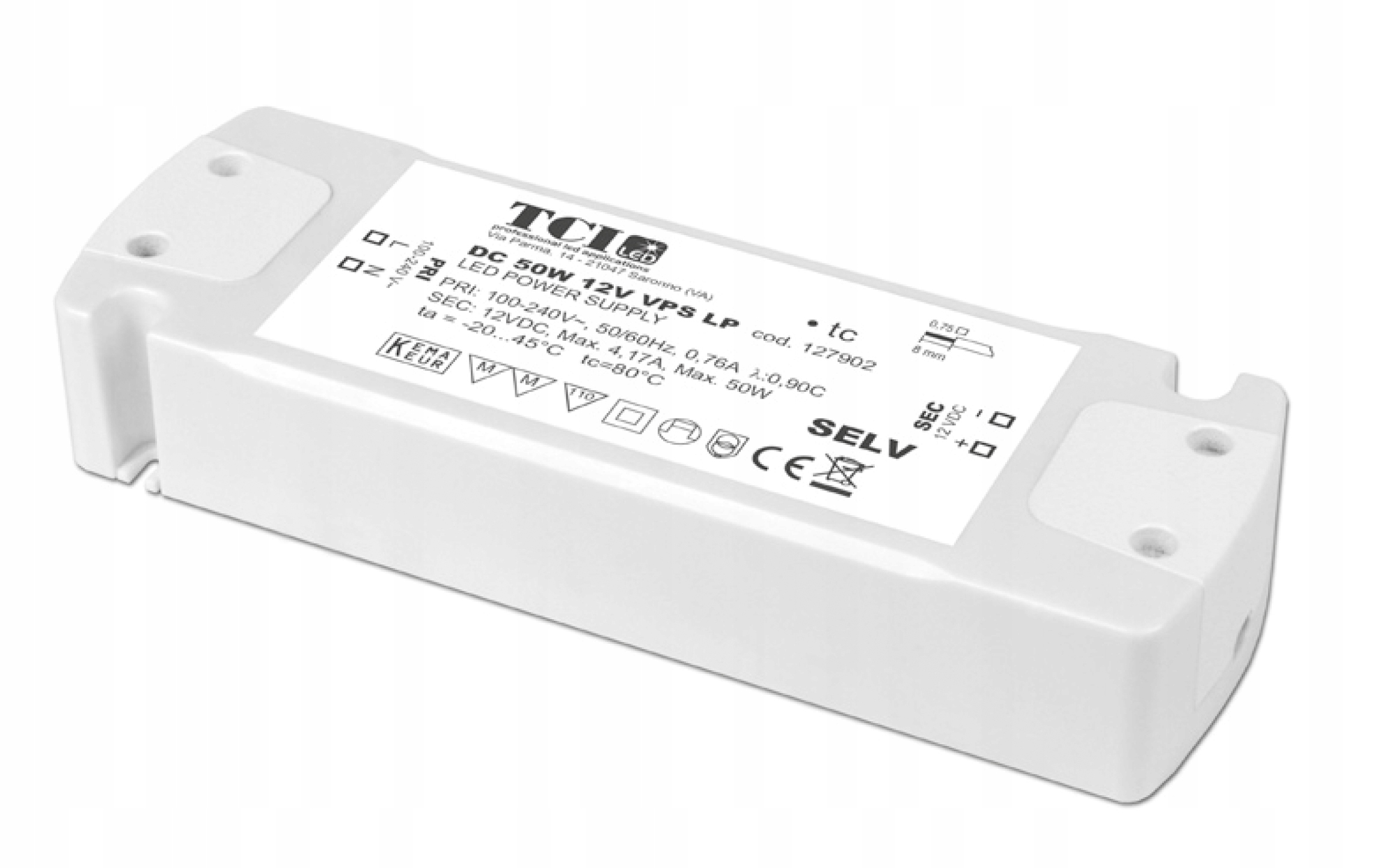 Zasilacz LED DC 50W 12V VPS LP 760mA
