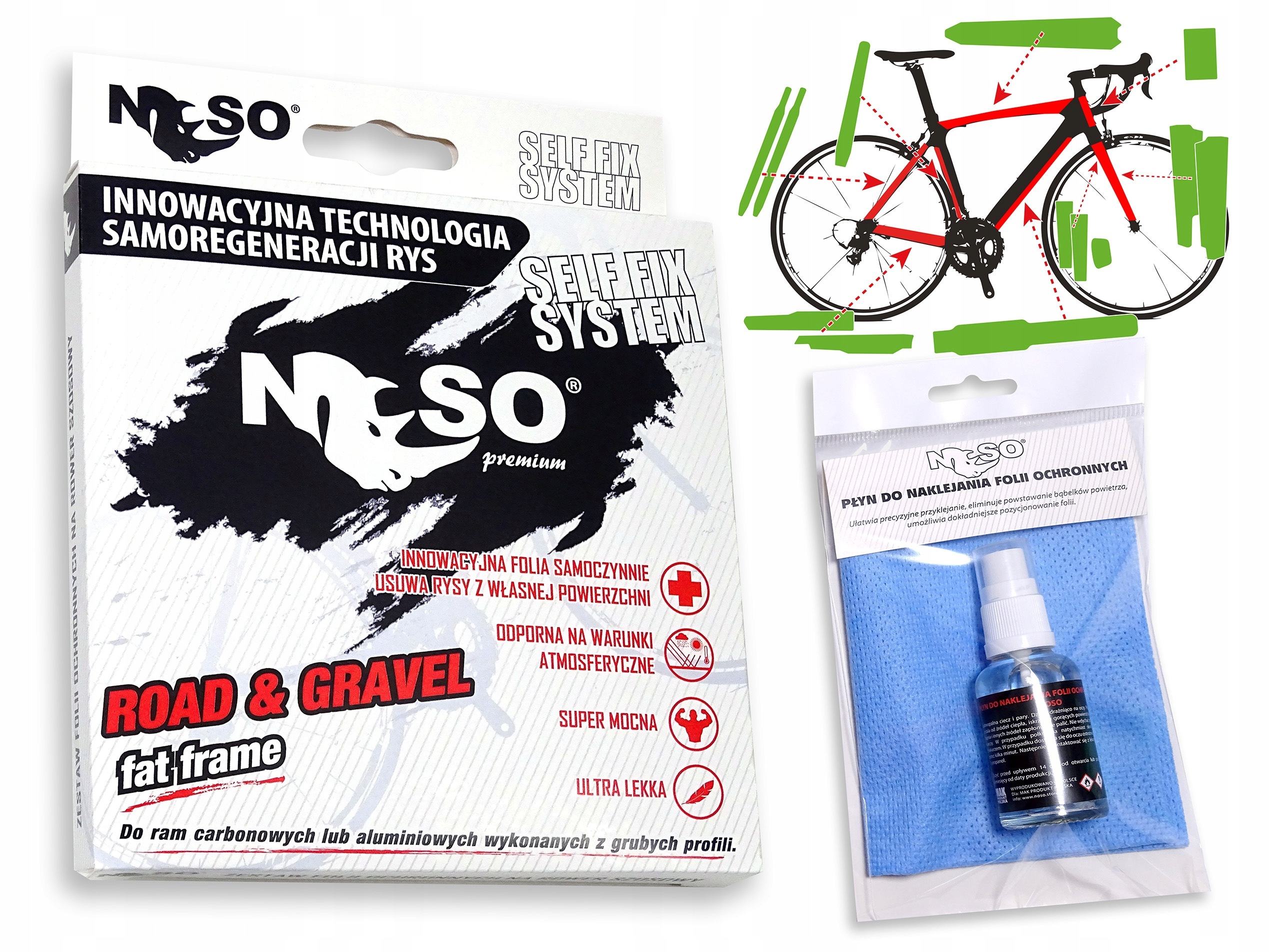 Fólie na Gravel Kolarzówka sada XXL Fat|mat s-reg Ppfh Premium