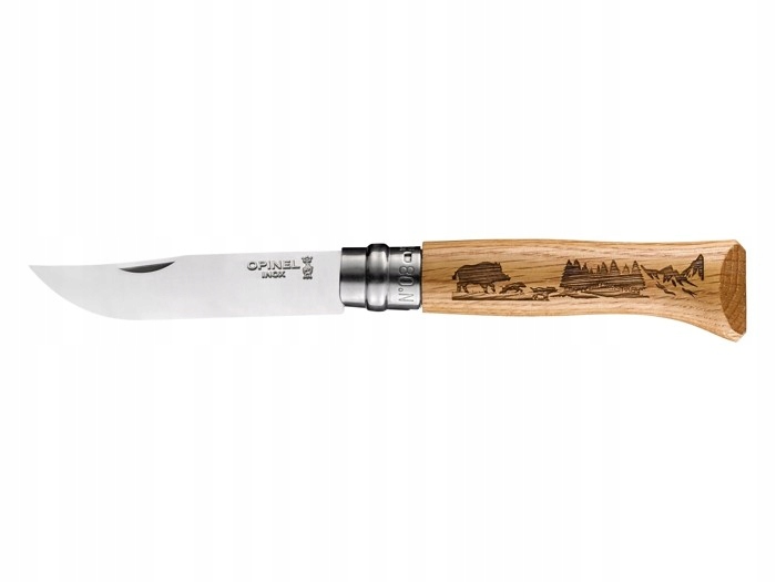 Nóż składany Opinel Animalia Wild Boar No. 08 blister