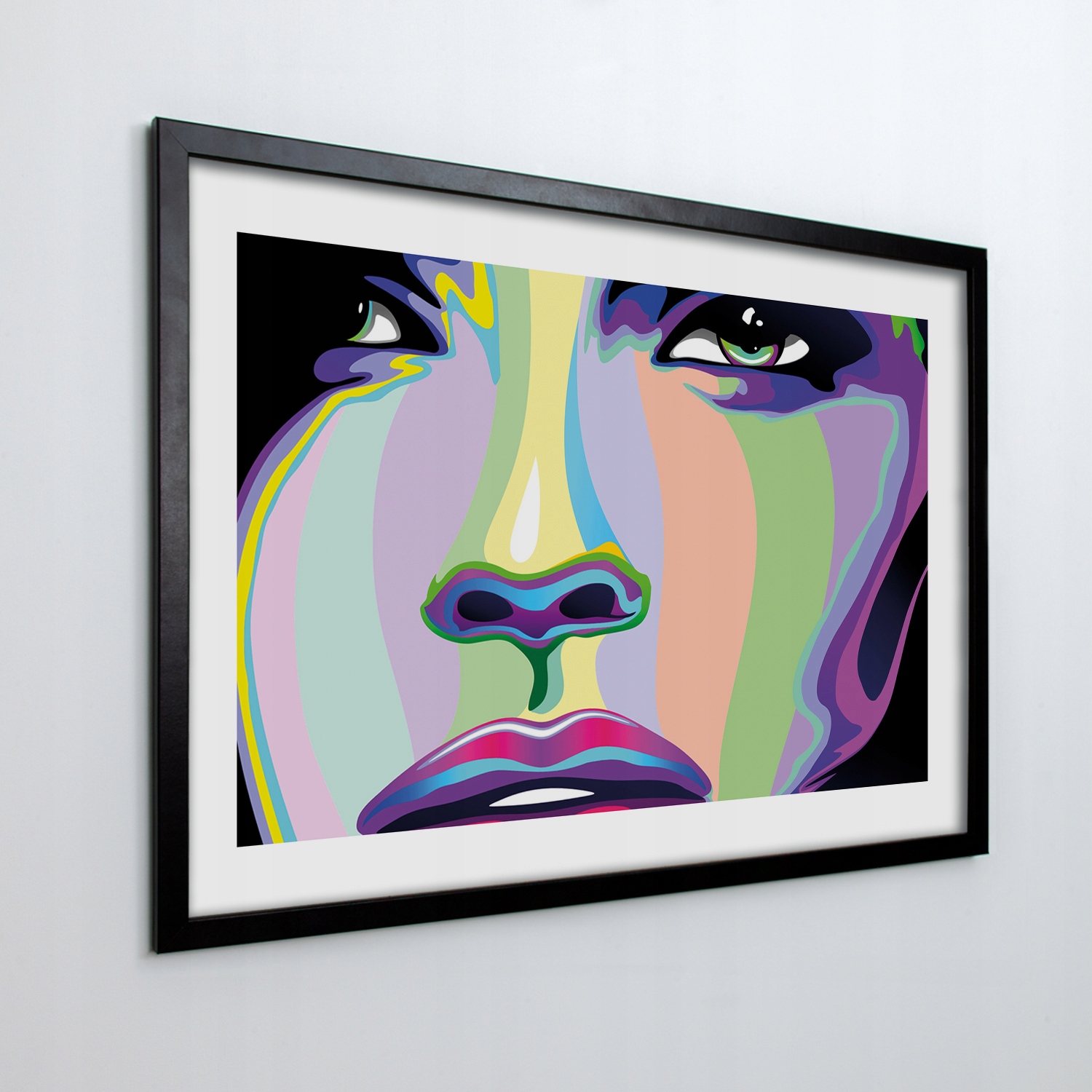 Obraz v ráme na stenu Žena tvár art 100x70