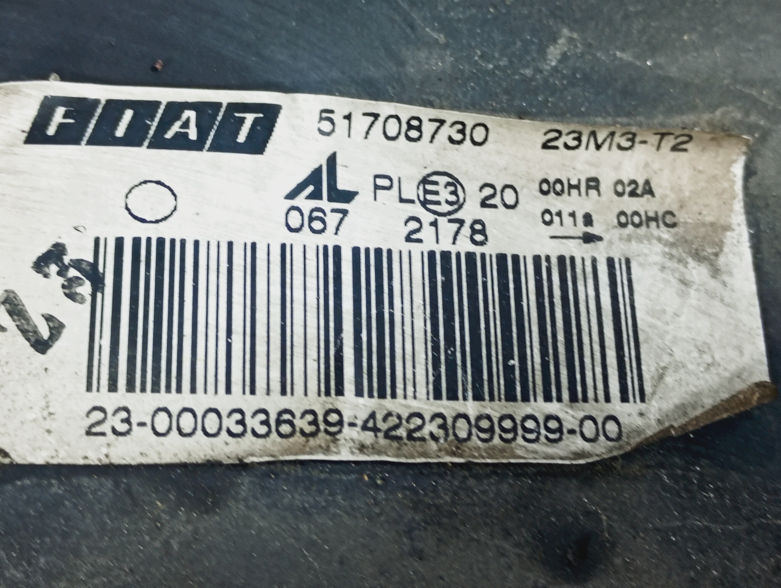light left front reflektor left front OE 51708730 Fiat Idea 03-12