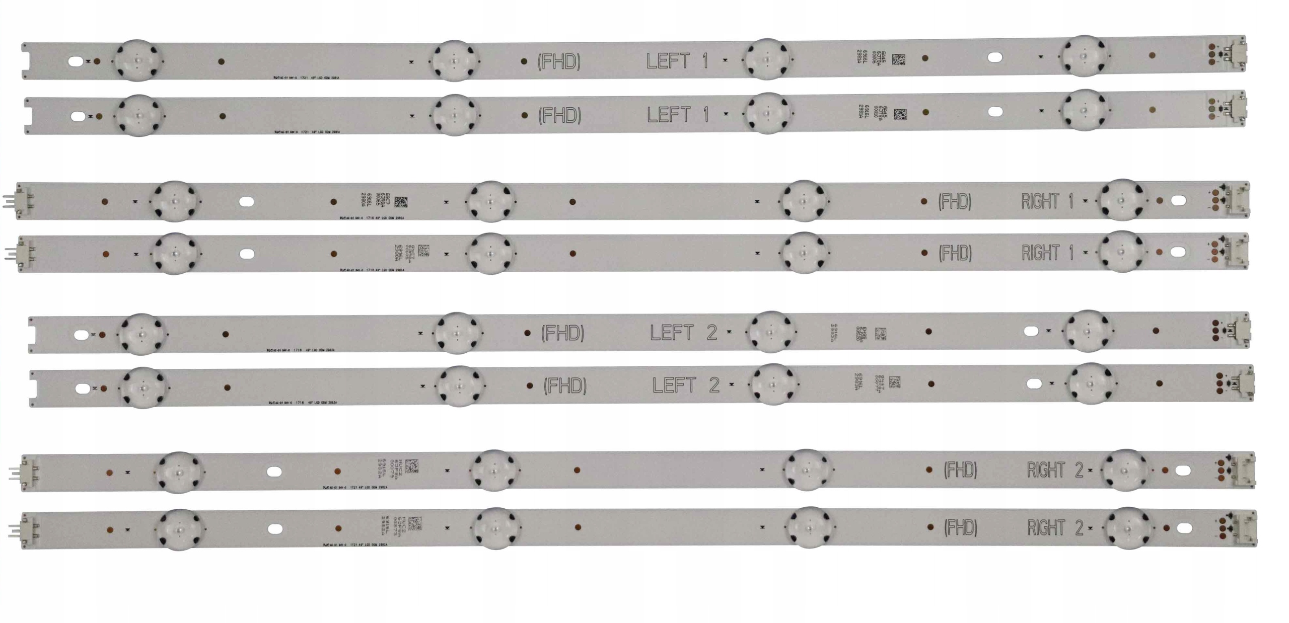 

Listwy Led Lg 49UH603V 49UH620V 49UH6107 49UH6507