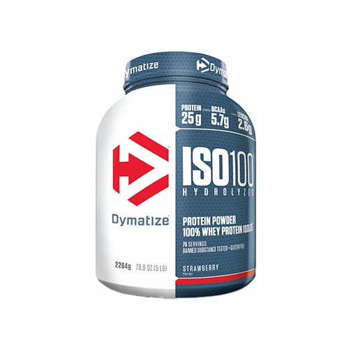 Protein Dymatize Iso 100 2264 g Jahoda Izolát Hydrolyzát Wpi Masa