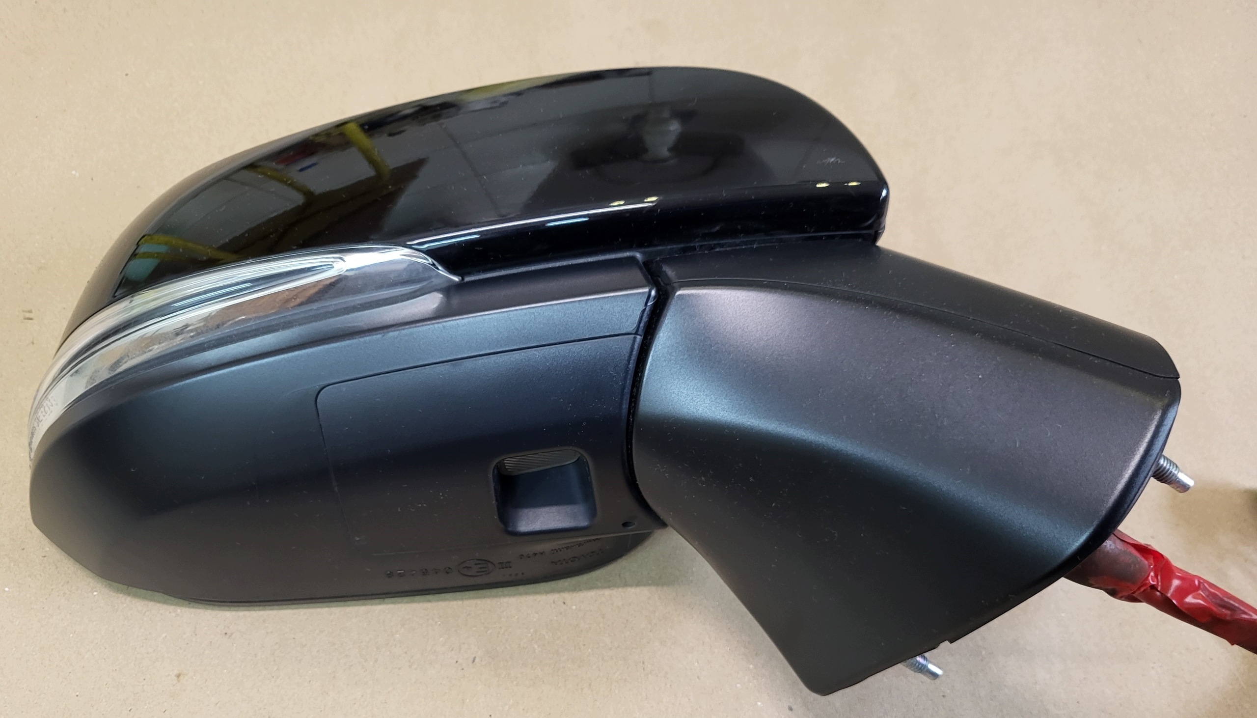 mirror complete exterior 12 PIN right black PERLA TOYOTA RAV4 V OE EU