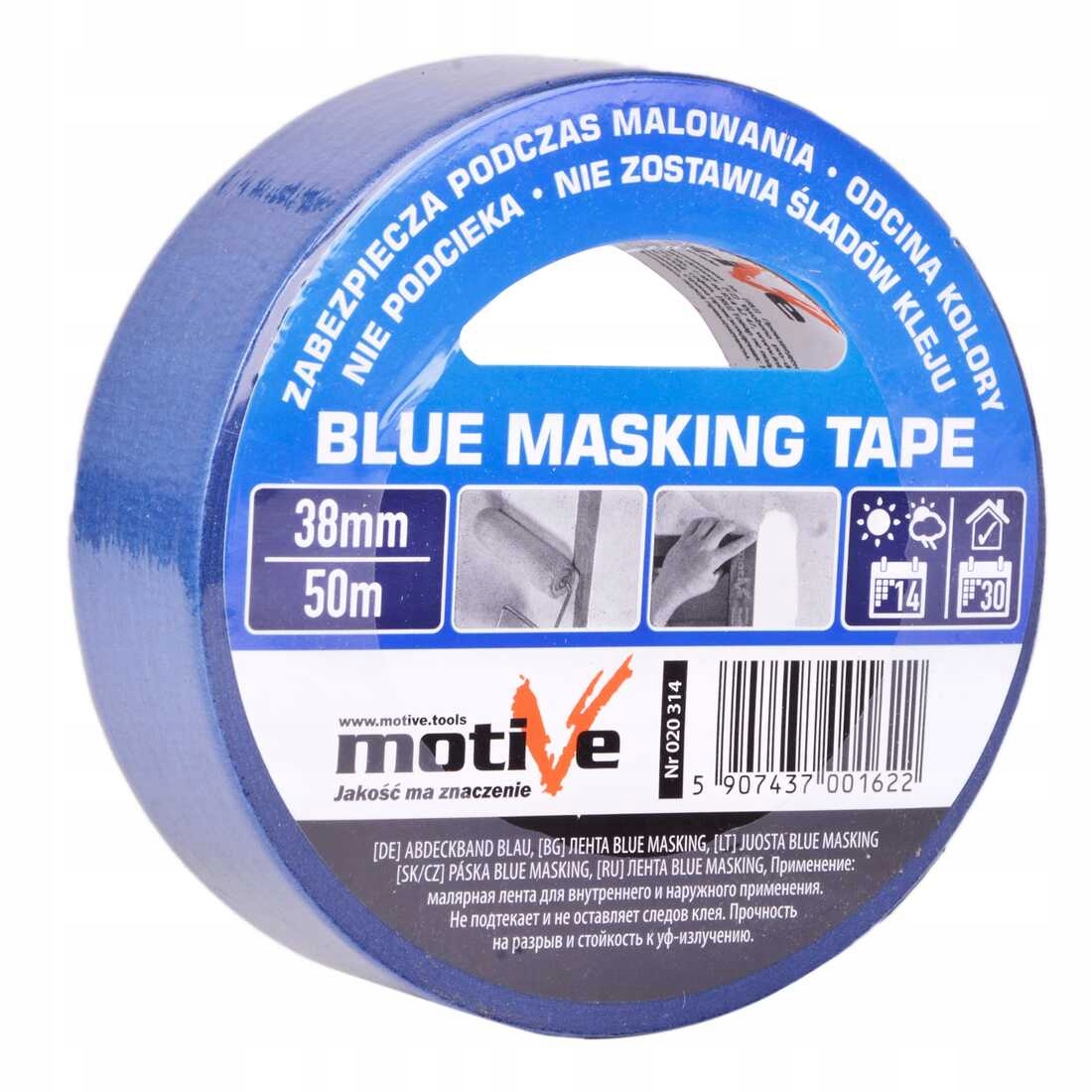 

Motive Taśma malarska niebieska Blue 38mm x 50m